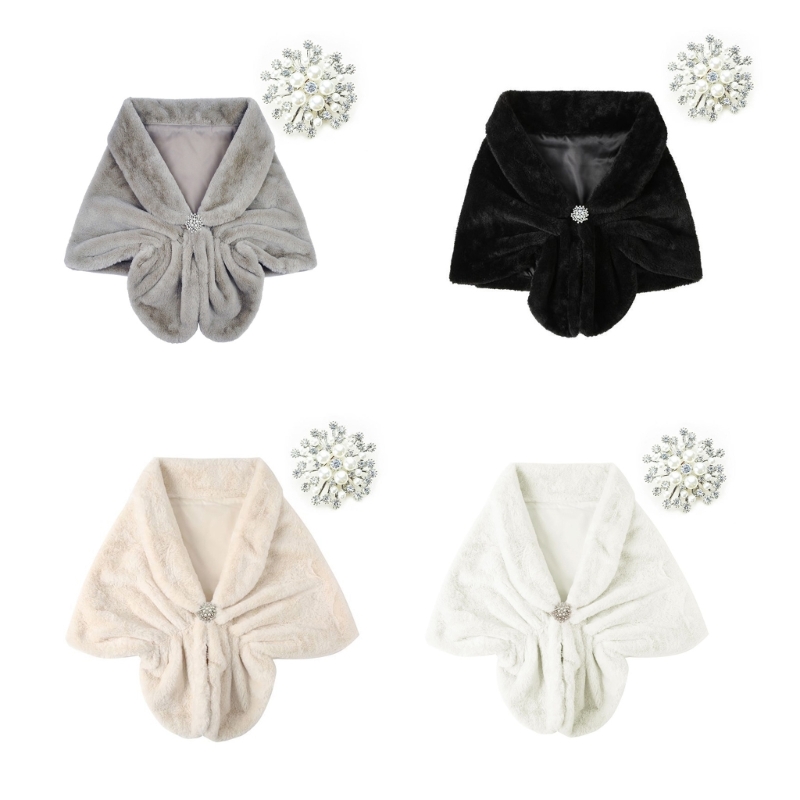 Women'S Winter Accessories Set - Capes Ponchos à couverture d'épaule élégante,