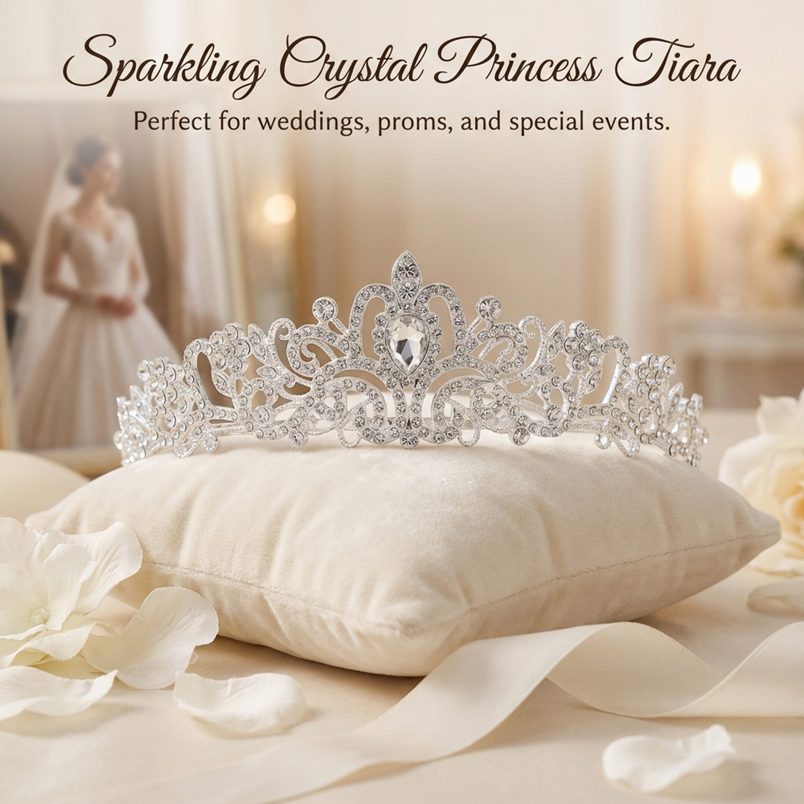 Couronne de mariée élégante, d - Women Accessories Jewelry avis et prix