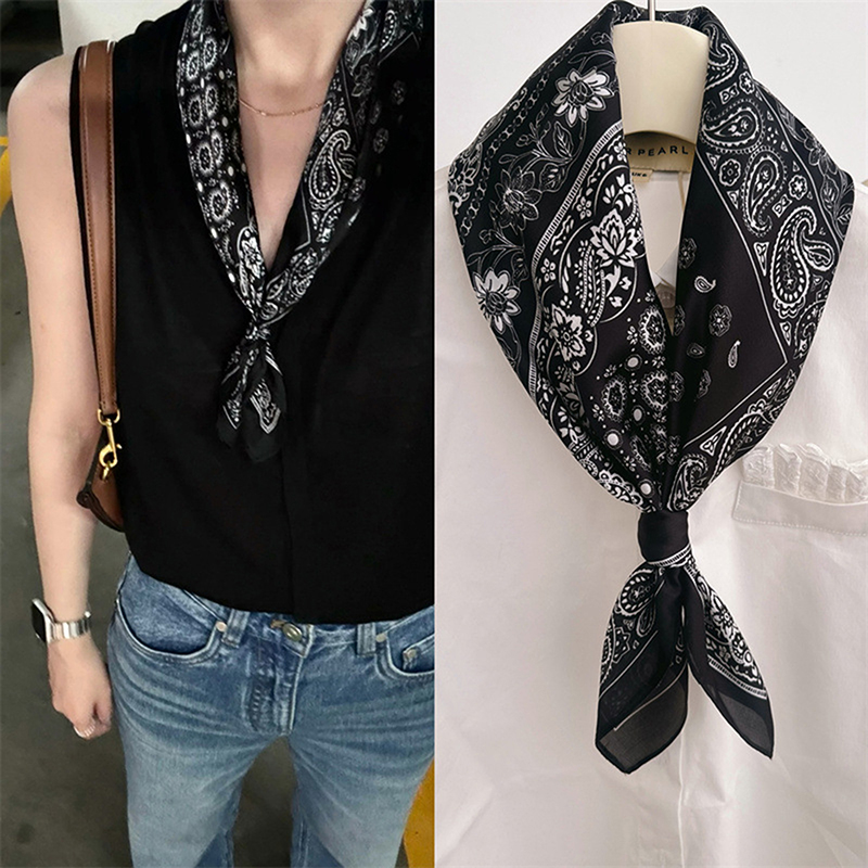 Mode de luxe 70 cm Satin carré - Silk Scarf Square avis et prix