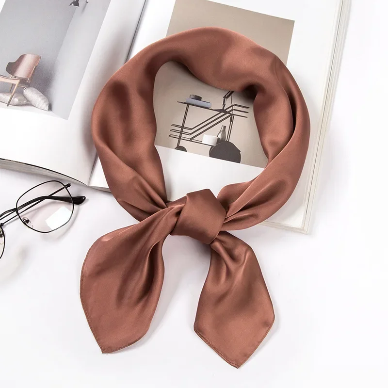 Écharpe en satin pour femmes 7 - Silk Scarf Square avis et prix