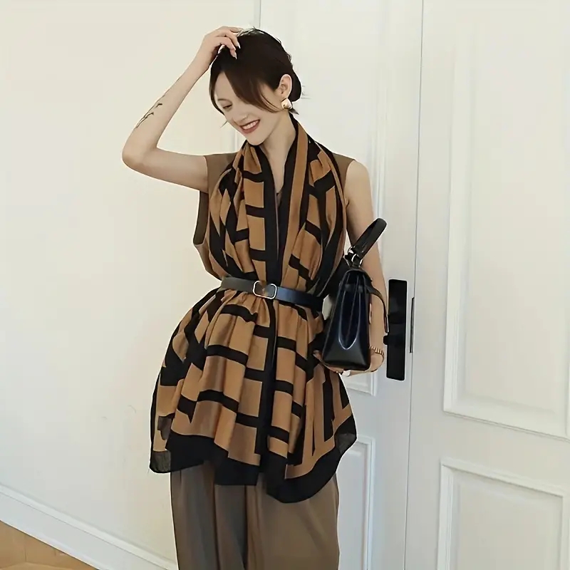 Mode coton lin léger enveloppe - Women'S Winter Accessories Set avis et prix