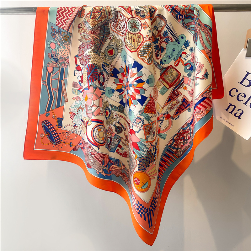 Nouveau Foulard Carré en Soie  - Silk Scarf Square avis et prix