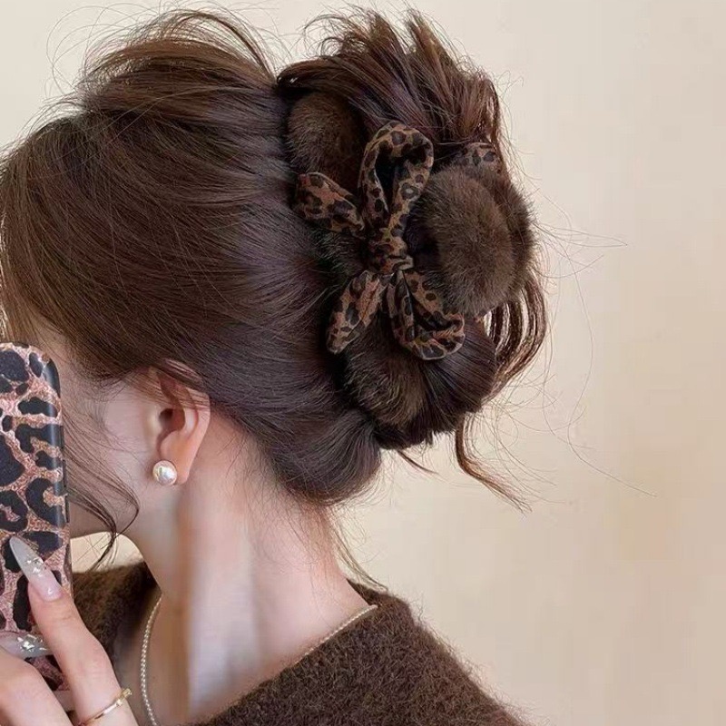Pince à cheveux avec nœud impr - Women'S Winter Accessories Set avis et prix