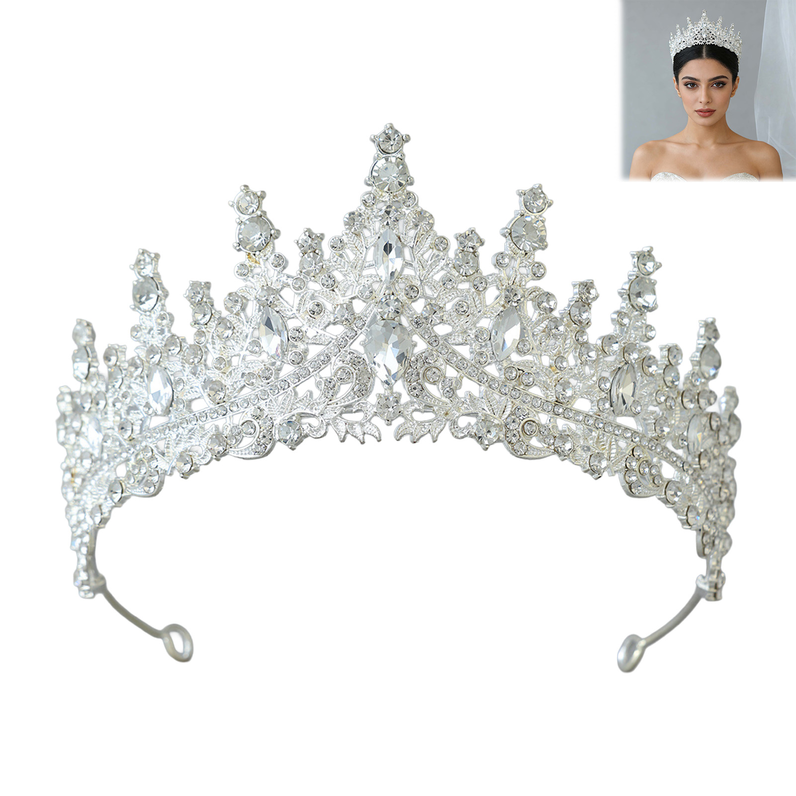 Couronne de mariée scintillant - Women Accessories Jewelry avis et prix