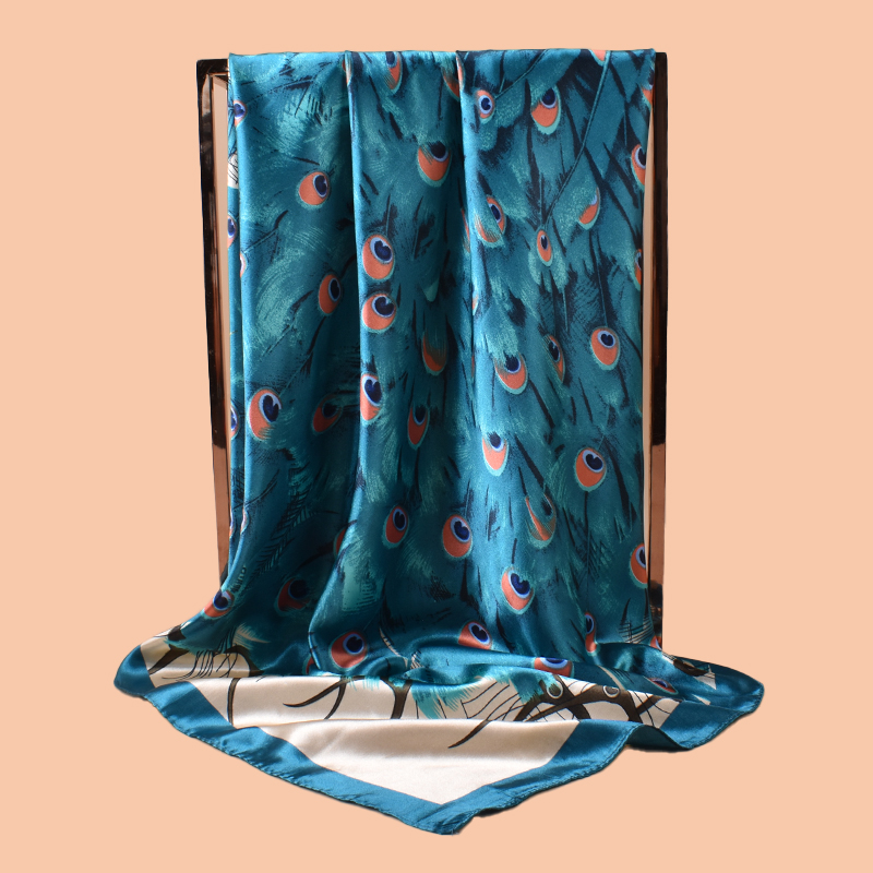 Grand foulard carré imprimé pa - Silk Scarf Square avis et prix